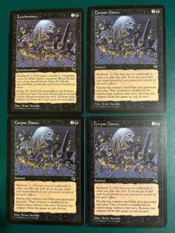 MTG Corpse Dance Tempest Playset NM/LP - Image 1