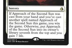 Magic The Gathering MTG Amonkhet AKH 2017 #4 Approach of the Second Sun x2 NM #1 - Image 4