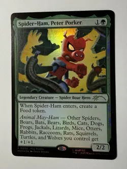 MTG FOIL Spider-Ham, Peter Porker (Play Promo) - Promo #002 NM - Image 1