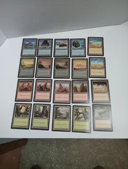 MtG Tempest Common Basic Land Set of 20 1x each magic the gathering - Image 1