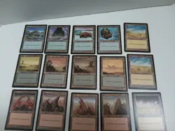 MtG Tempest Common Basic Land Set of 20 1x each magic the gathering - Image 2