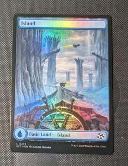 MTG * FOIL FULL ART* Aetherdrift ISLAND #273 NM - Image 1