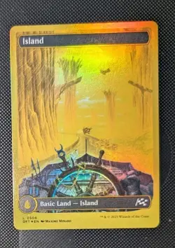 MTG *FOIL FULL ART 1ST PLACE* Aetherdrift Rare ISLAND #508 NM - Image 1