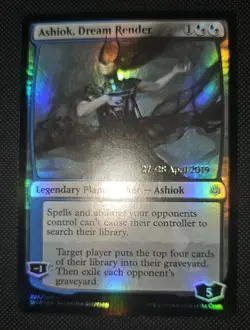 MTG FOIL Ashiok, Dream Render 228/264 Prerelease Promo NM - Image 1
