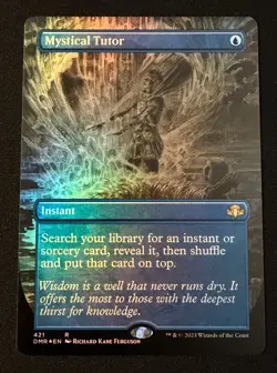Mystical Tutor (Borderless) Dominaria Remastered Foil NM - Image 1