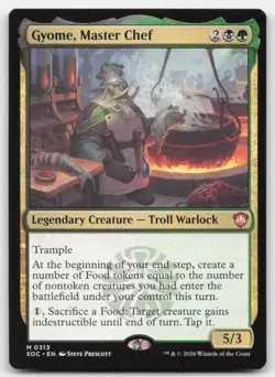 Gyome, Master Chef 313 SOC Commander: Secrets of Strixhaven Magic MTG NM - Image 1