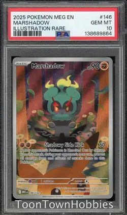 PSA 10 Pokemon - Marshadow ex 146/132 - Mega Evolution Base Set - Image 1