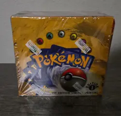 pokemon pokemon base set 1st edition booster box - Image 1
