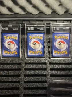 Vintage 1999 WOTC Pokemon TAG Graded Lot Raticate 8.5, Golbat 8, Magnetite 8 - Image 5