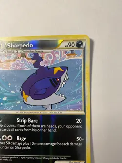 Sharpedo Triumphant Reverse Holo Rare 30/102 NM Pokemon - Image 2