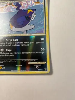 Sharpedo Triumphant Reverse Holo Rare 30/102 NM Pokemon - Image 3