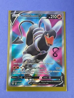 Houndoom V - 178/189 - Full Art Ultra Rare Holo Darkness Ablaze - Pokemon - NM - Image 3