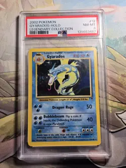 2002 POKEMON LEGENDARY COLLECTION #12 GYARADOS-HOLO PSA 8 - Image 1
