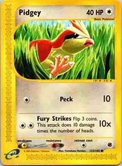 Pidgey 123/165 Common Expedition Base Set Pokemon NM - Image 1
