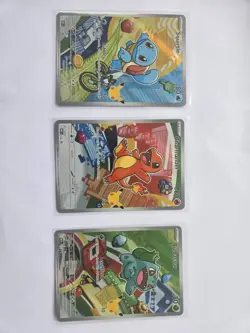 Pokemon TCG First Partner Illustration Collection Series 1 Kanto GEN 1 Starters - Image 1