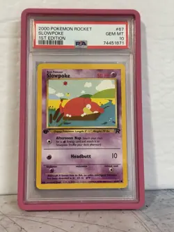 2000 Pokemon Rocket Slowpoke 1st Edition #67 PSA 10 Gem Mint - Image 1