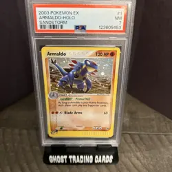 2003 Pokemon EX Sandstorm Armaldo Holo #1 PSA 7 - Image 1