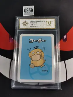 Psyduck Pokemon 2019 Japanese Old Maid -R gold 10 - Image 1