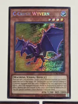 C-Crush Wyvern LCKC-EN021 (x3) Secret Rare Yugioh Legendary Collection Kaiba NM - Image 2