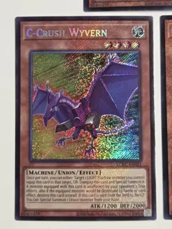 C-Crush Wyvern LCKC-EN021 (x3) Secret Rare Yugioh Legendary Collection Kaiba NM - Image 3