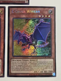 C-Crush Wyvern LCKC-EN021 (x3) Secret Rare Yugioh Legendary Collection Kaiba NM - Image 4