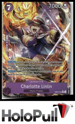 One Piece Heroines Edition Charlotte Linlin (Alternate Art) #EB03-034 Rare - Image 1