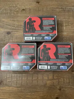 BRAND NEW-Pokemon TCG: Team Rocket Tins Sealed- Full Art Set (15 Packs) - Image 2