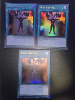 3x YuGiOh! - Mind Control RA02-EN046 Ultra Rare 1st Edition Near Mint Playset - Image 1