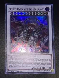 Yugioh! LP Hot Red Dragon Archfiend King Calamity - DUPO-EN059 - Ultra Rare - 1s - Image 1