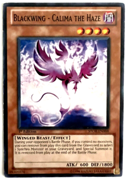 YuGiOh! - Blackwing - Calima the Haze - STOR-EN009 - 1st Edition - Common - Image 1