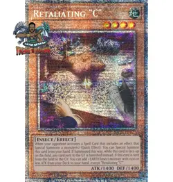 Yugioh! 1x Retaliating "C" MP25-EN027 Starlight Rare 1st Ed NM - Image 1