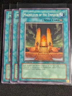 Yugioh - 3x Mausoleum of the Emperor POTD-EN047 1st Edition Common NM - Image 1