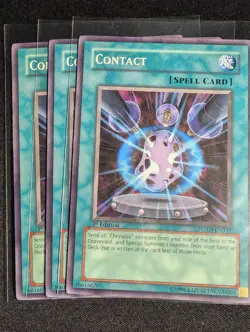 Yugioh - 3x Contact POTD-EN037 1st Edition Common NM - Image 1