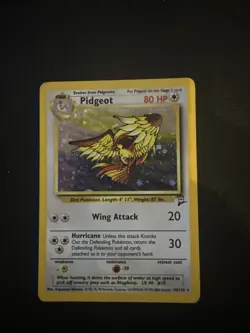 Pokemon TCG Pidgeot Holo Rare Card 14/130 Base Set 2 - Image 1