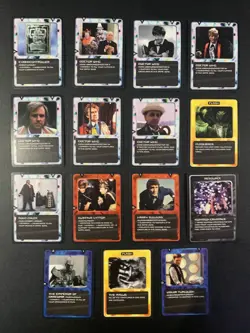 DOCTOR WHO Collectible Card Game 1996 FULL Uncommon/Common Set +15 Rares (D) - Image 2