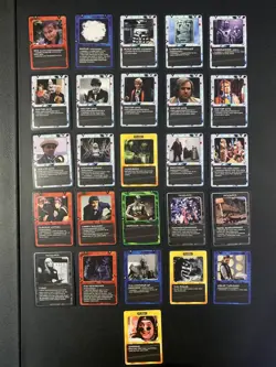 DOCTOR WHO Collectible Card Game 1996 FULL Uncommon/Common Set +26 Rares (B) - Image 2