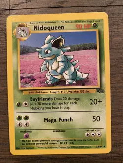 Pokemon Nidoqueen Rare Card Jungle Set 23/64 WOTC- MP - Image 1