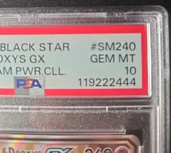 Pokemon TCG Espeon & Deoxys GX Tag Team Black Star Promo Card #SM240 PSA 10 - Image 3