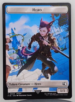 Hero (0003) // Knight Double-Sided Token - FINAL FANTASY (FIN) - Image 1