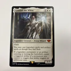 Gandalf the White NM Lord of the Rings LTR LOTR MTG English Regular 19 Flash - Image 1