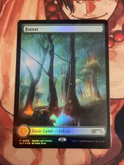 MTG Forest (0035) Foil MagicCon Secret Lair Lotus Land MT/NM John Avon - Image 1