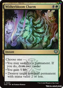 Witherbloom Charm [SOS - 244] - NM [Foil] TCG MTG - Image 1
