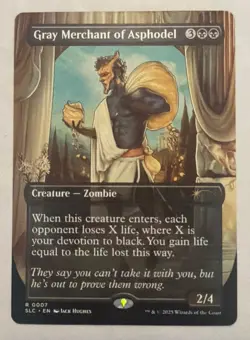 1x Gray Merchant of Asphodel, 0007, Non-Foil, Secret Lair Encyclopedia, MTG NM - Image 1
