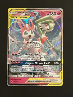 2019 Pokemon Gardevoir & Sylveon GX, 130/214, Sun & Moon, Unbroken Bonds - Image 1