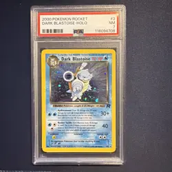 Pokemon 2000 Rocket DARK BLASTOISE HOLO #3 PSA 7 - Image 1