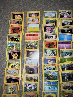 Vintage WOTC Pokemon Non Holo Lot Rare Base Fossil Jungle 100+ Card Lot - Image 2