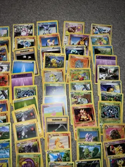 Vintage WOTC Pokemon Non Holo Lot Rare Base Fossil Jungle 100+ Card Lot - Image 3