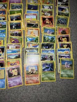 Vintage WOTC Pokemon Non Holo Lot Rare Base Fossil Jungle 100+ Card Lot - Image 5