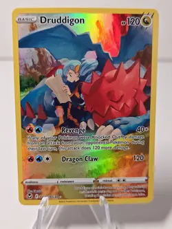 Druddigon TG09/TG30 Holo Silver Tempest Trainer Gallery Pokemon Card - Image 1