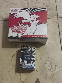 Pokemon Scarlet and Violet Black Bolt Booster Bundle and White Flare ETB Sealed - Image 1